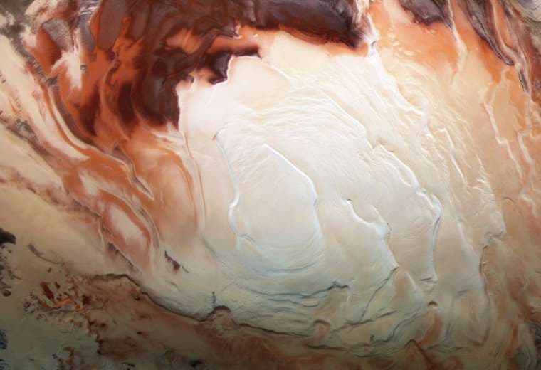 Marte: descubren lagos subterráneos en el polo sur del planeta