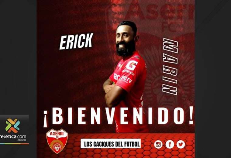 Erick Marín está de vuelta en el fútbol y jugará con Aserrí