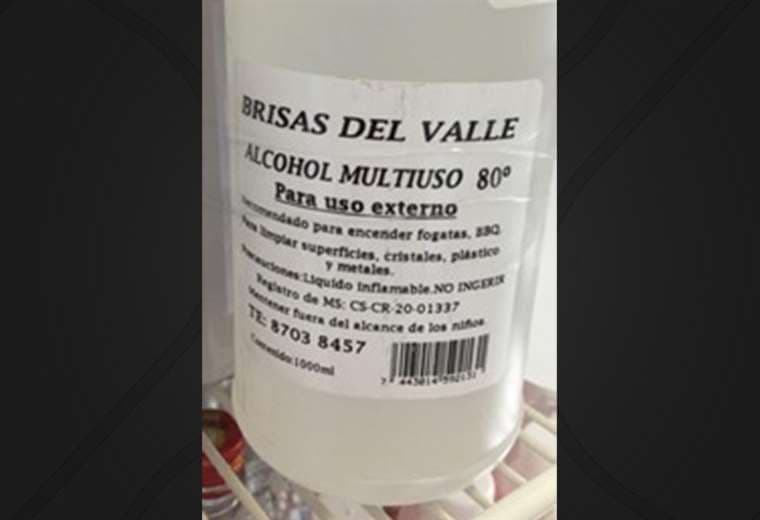 “Alcohol Multiuso Brisas del Valle” se suma a la alerta sanitaria