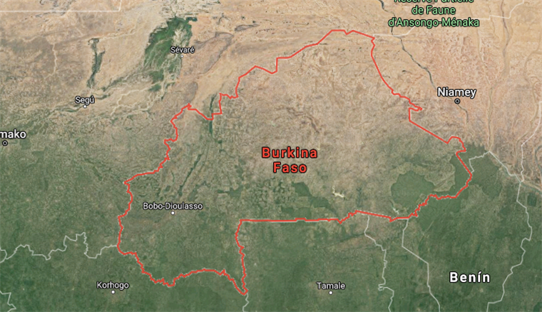 Burkina Faso. Google Maps