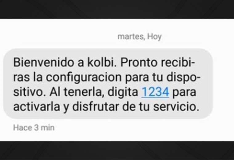 Kölbi aclara razón de sospechoso mensaje de texto enviado a sus clientes