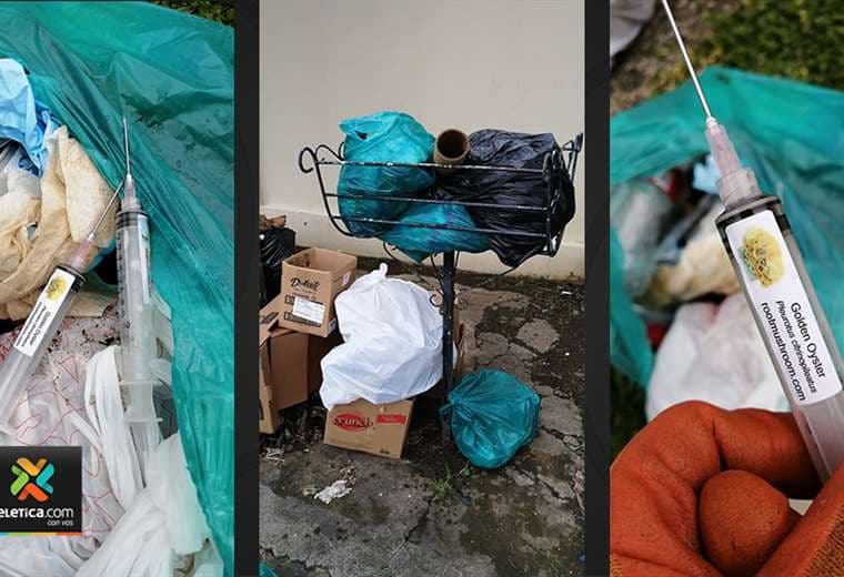 Llamado de atención en Escazú: recolector herido con jeringas que tiraron a la basura