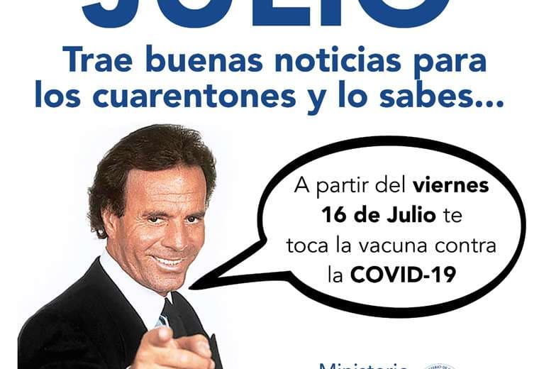 Ministerio de Salud hizo su propio meme de "Julio" para anunciar vacunación
