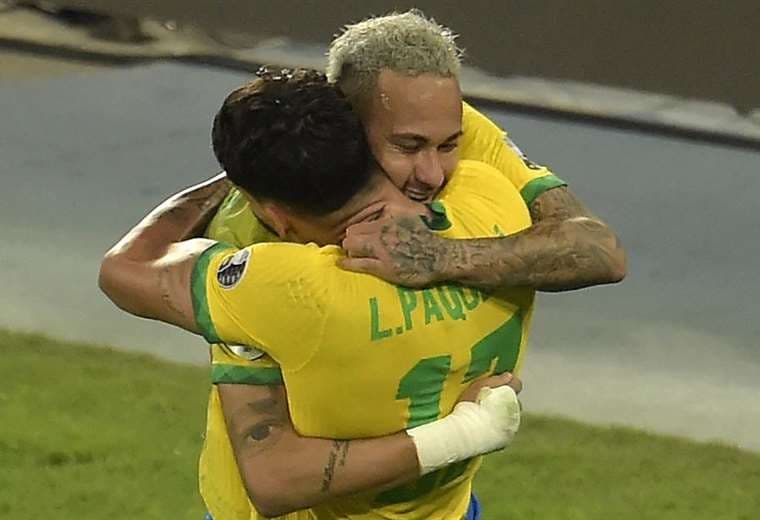 Paqueta y Neymar. AFP