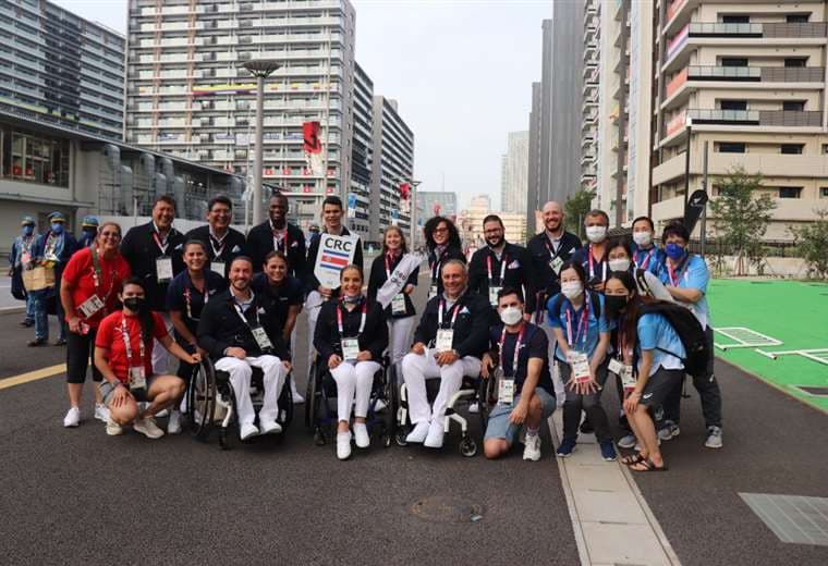 Así desfiló la delegación tica en la apertura de Juegos Paralímpicos Tokio 2020