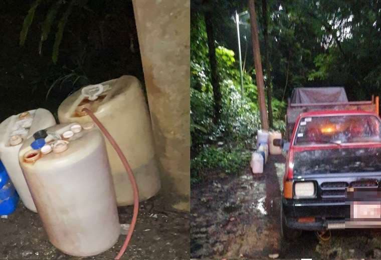 Detienen a dos sospechosos de robar combustible en Alajuela 