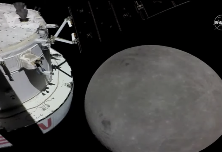 Esta es la primera foto de la Luna que toma la misión Artemis