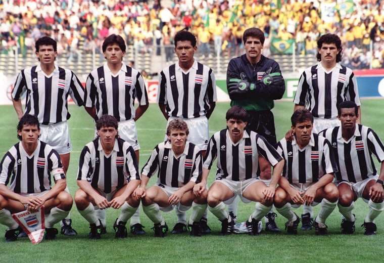 Costa Rica en Italia 90. AFP