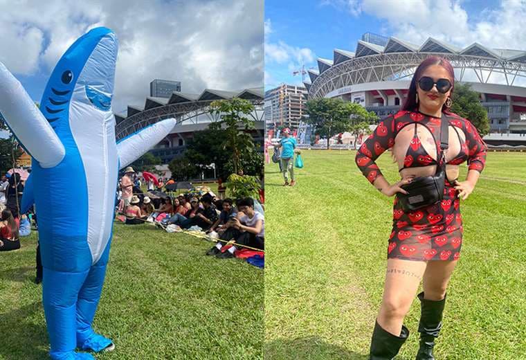 Tiburones, corazones y otros trajes personalizados para ver a Bad Bunny