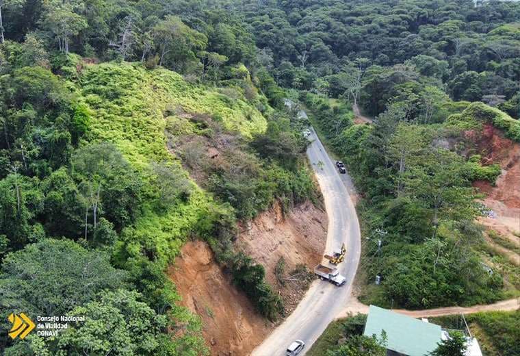 Deslizamientos obligan al cierre de ruta Pérez Zeledón-Dominical