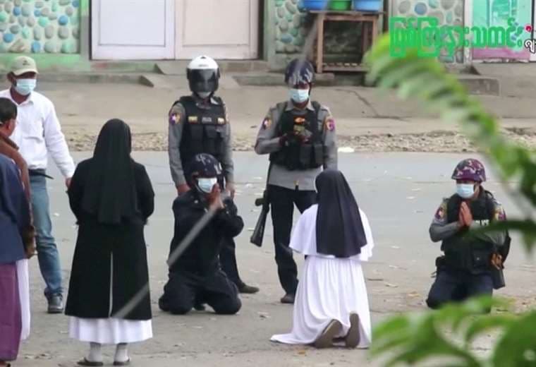 Cómo una monja se convirtió en el símbolo de las protestas en Myanmar