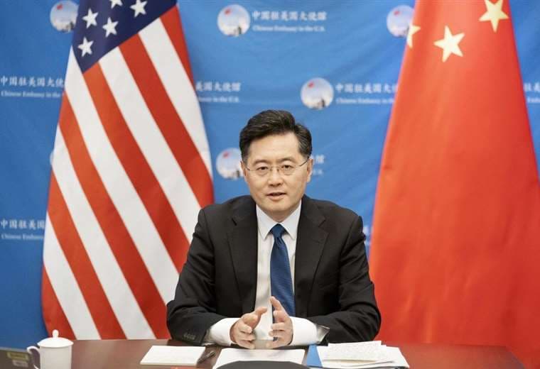 Embajador chino Qin Gang en los Estados Unidos.
