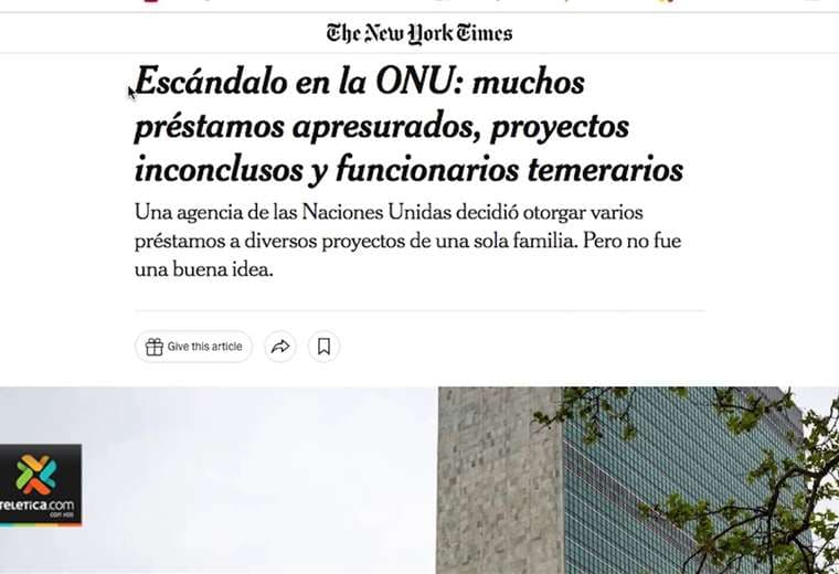 Publicación del New York Times ventila escándalo de corrupción en la UNOPS
