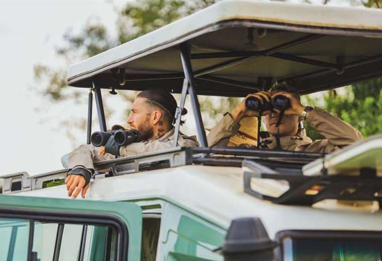 Keylor Navas y Sergio Ramos disfrutan de un safari por Ruanda