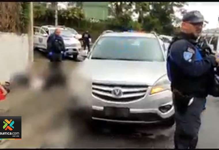 Video: Policía Municipal de Escazú detiene sospechosos de cometer asaltos tras persecución