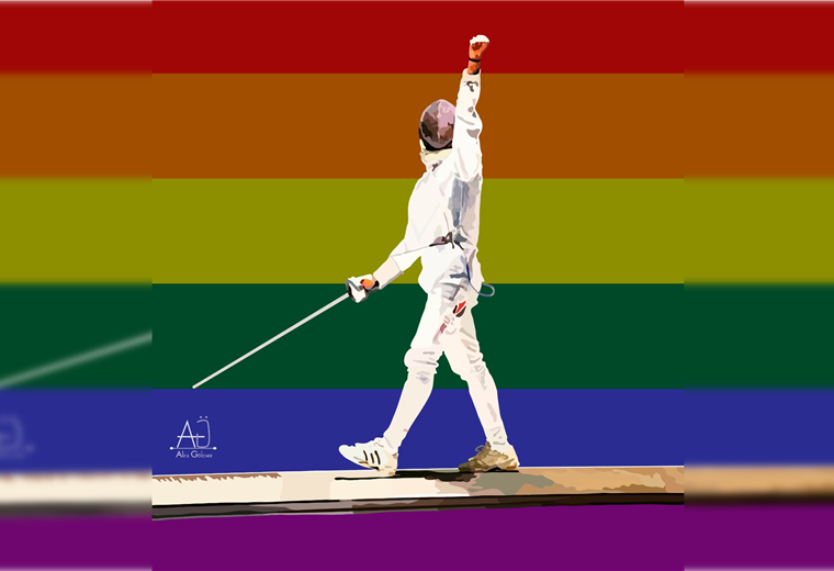 Bradley Johnston, el esgrimista tico que alza la voz de la comunidad LGBTIQA + en el deporte