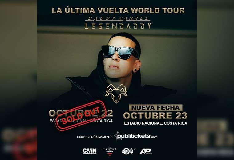 Daddy Yankee dará un segundo concierto en Costa Rica