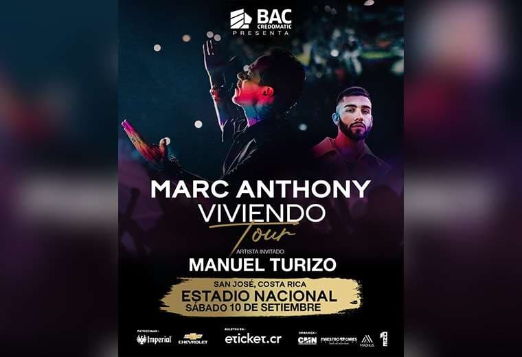Manuel Turizo compartirá escenario con Marc Anthony en Costa Rica