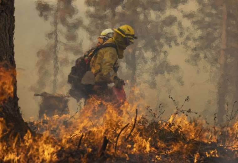 Gigantesco incendio forestal se propaga ferozmente en California