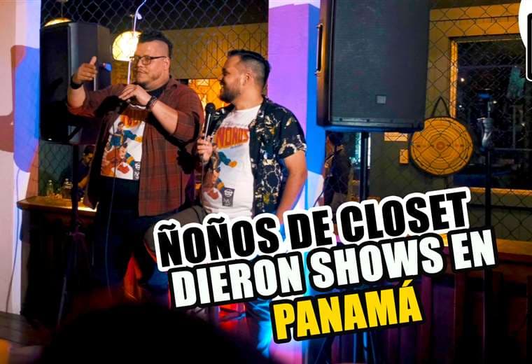 Comediantes ticos regalaron un show para animar a sus compatriotas en Panamá