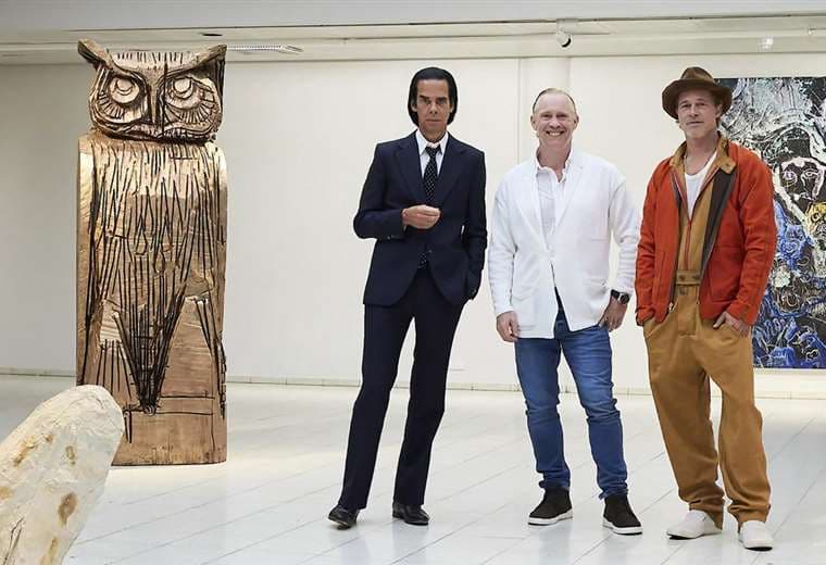 Brad Pitt se estrena como escultor junto con Nick Cave en muestra de Finlandia