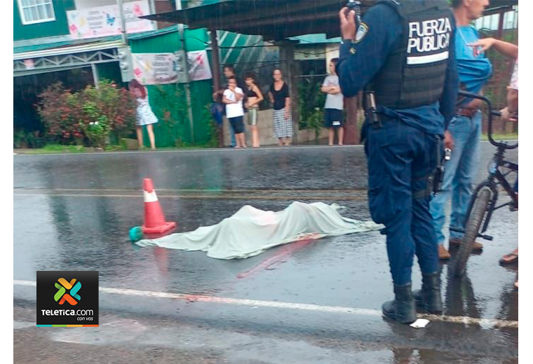 Niño de nueve años muere atropellado por camión en La Fortuna