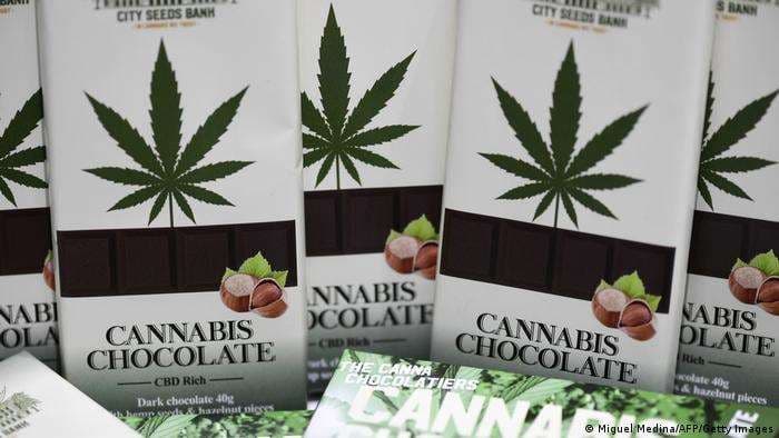 Chocolates con cannabis.