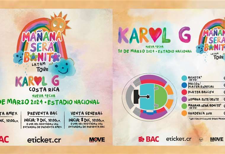 Hoy salen a la venta entradas para el segundo concierto de Karol G en el país