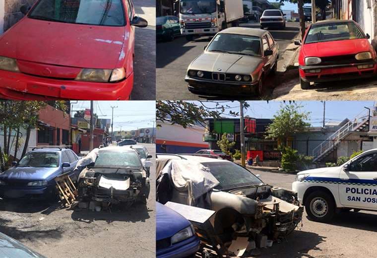 Más de 200 carros abandonados en San José suponen reto para Policía
