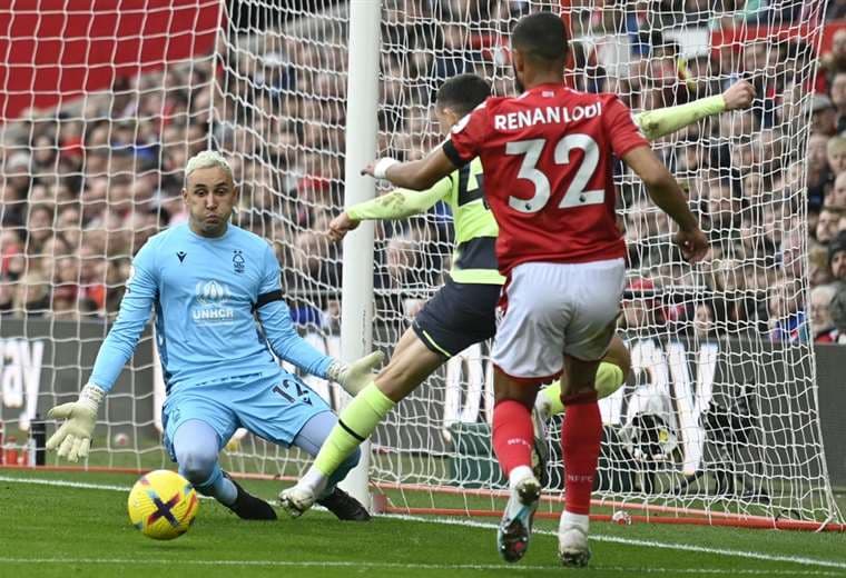 Keylor Navas ante el Manchester City.