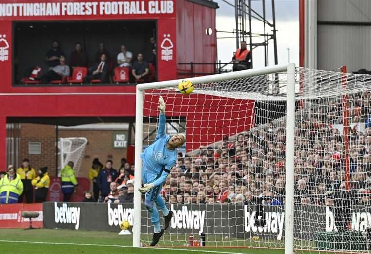 Keylor Navas ante el Manchester City.