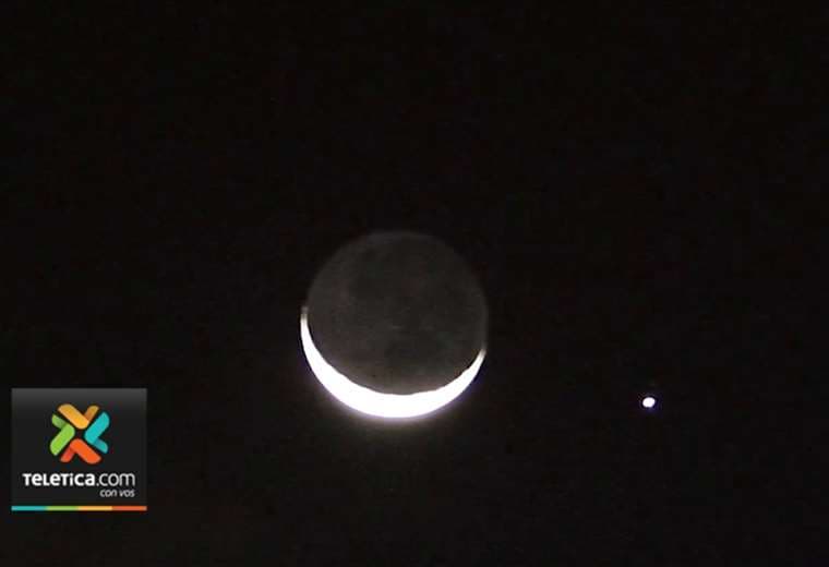 Júpiter, Venus y la luna ofrecen un agradable espectáculo a simple vista