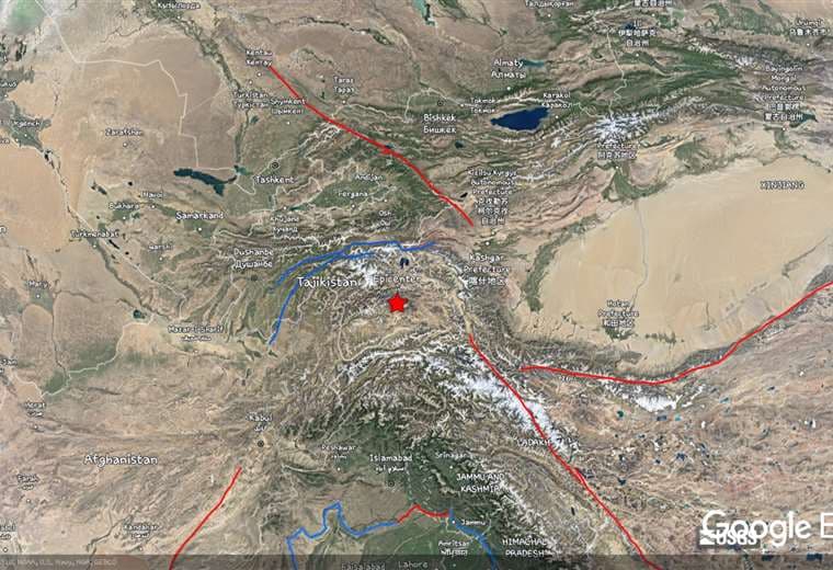 Terremoto de magnitud 6,8 en frontera entre Tayikistán y China