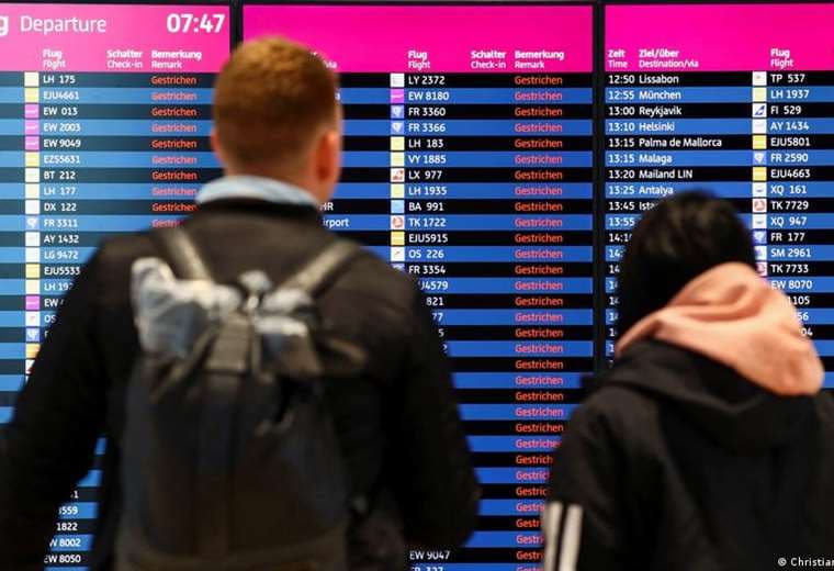 Cuatro aeropuertos alemanes paralizados por huelgas