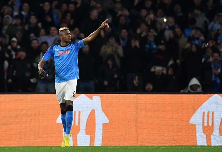 Victor Osimhen, jugador del Nápoles.