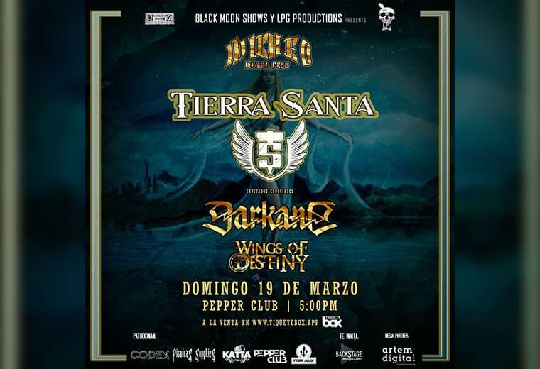 Tierra Santa, Darkane y Wings of Destiny serán parte del 'Wicked Metal Fest 1'