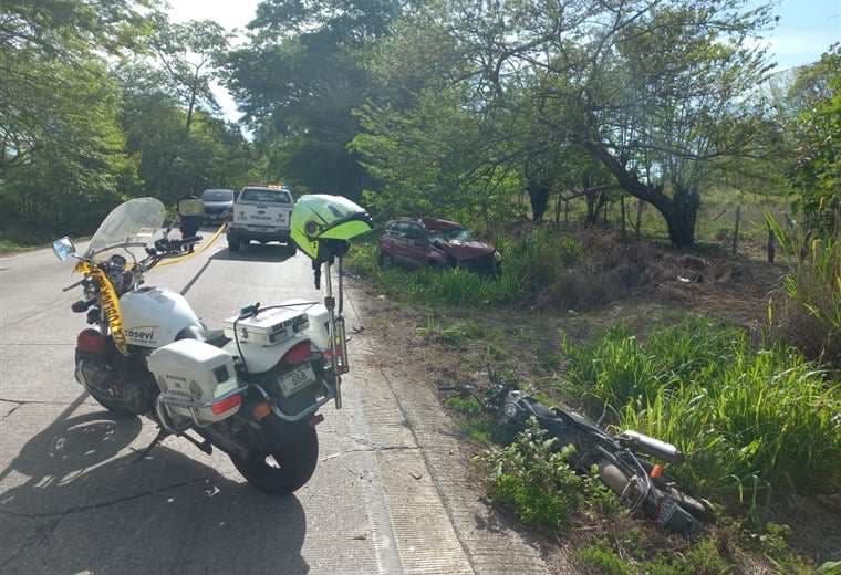 Choque en Abangares deja un motociclista fallecido