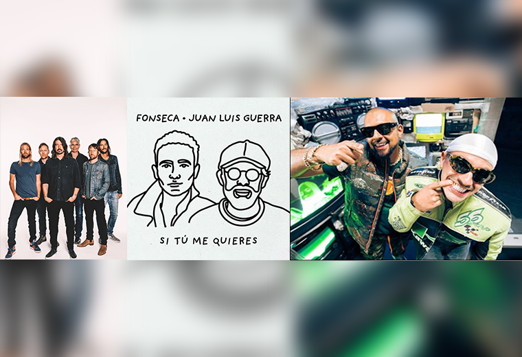 Estrenos de viernes: Foo Fighters, Feid y Sean Paul, y Fonseca con Juan Luis Guerra