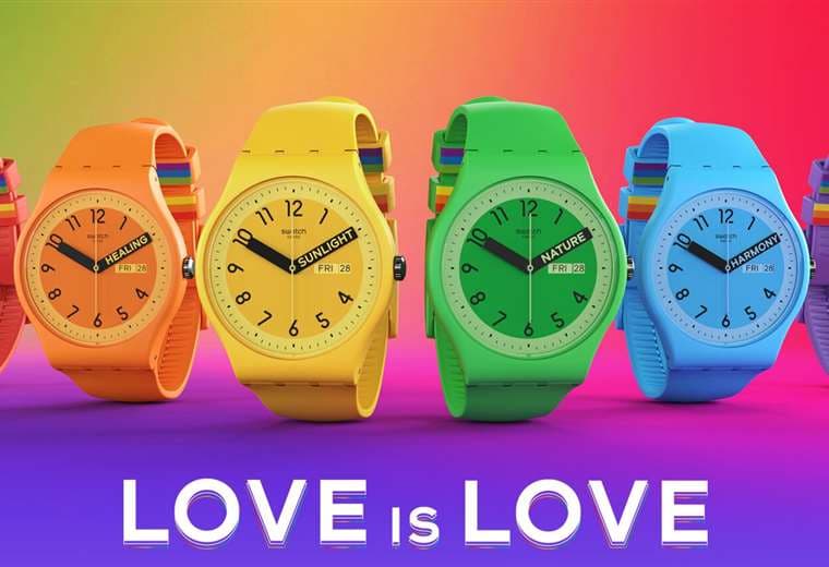 Malasia incauta relojes Swatch decorados con "elementos LGBT"