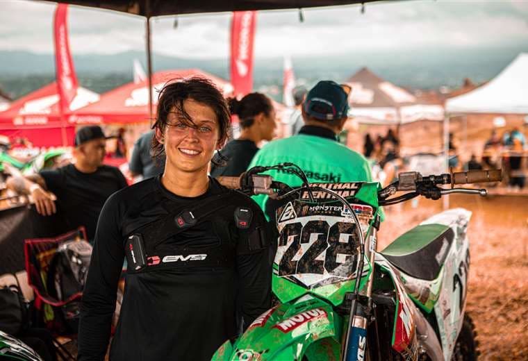 María Paula Saborío busca su quinto título nacional en motocross