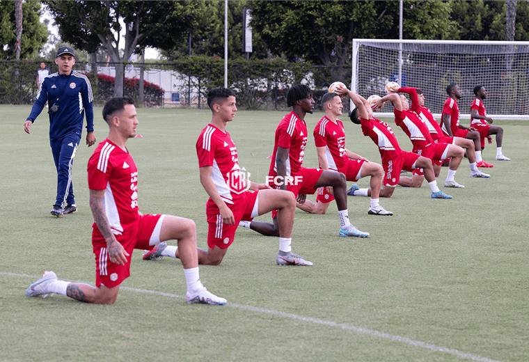 Entrenamiento de La Sele. Fedefútbol