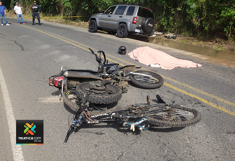 Motociclista pierde la vida tras chocar contra vehículo en Aserrí