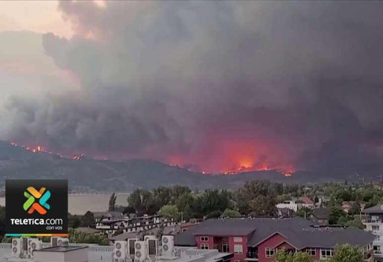 Decenas de evacuados por incendios en norte y oeste de Canadá