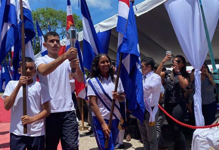 Antorcha de la Independencia inicia su recorrido por Costa Rica