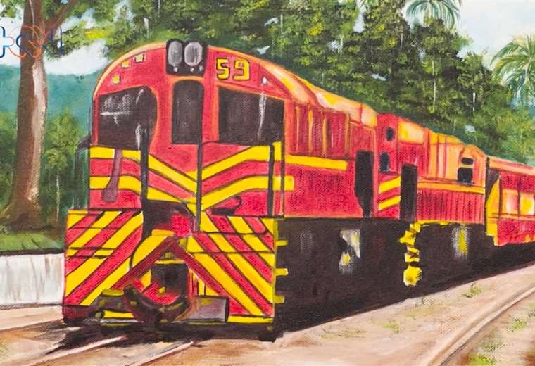 'Pintores al aire libre' rindió tributo a historia ferroviaria de Costa Rica