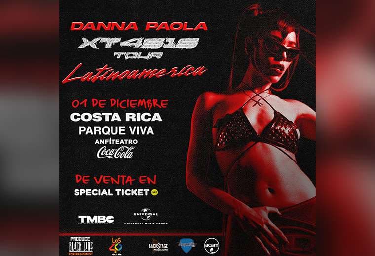 ¿Cuánto costarán los boletos para el concierto de Danna Paola en Costa Rica?