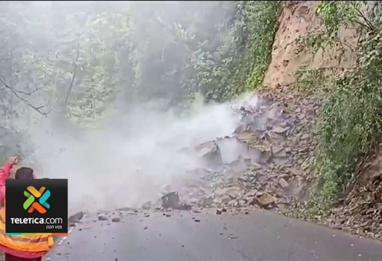 Impresionante video muestra deslizamiento en Ruta 32