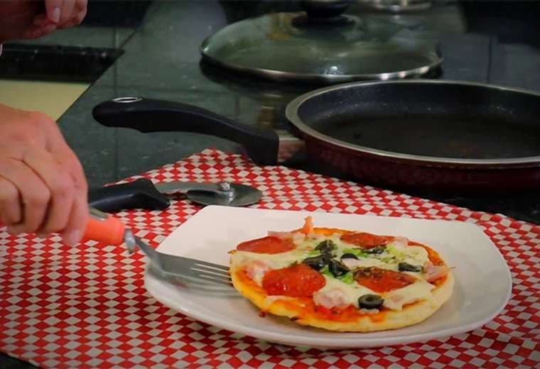 Es posible preparar una deliciosa pizza suprema... ¡en sartén!