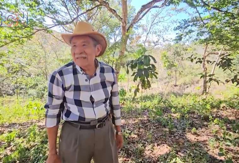 Hombre de 94 años trabaja la tierra en la región Boruca