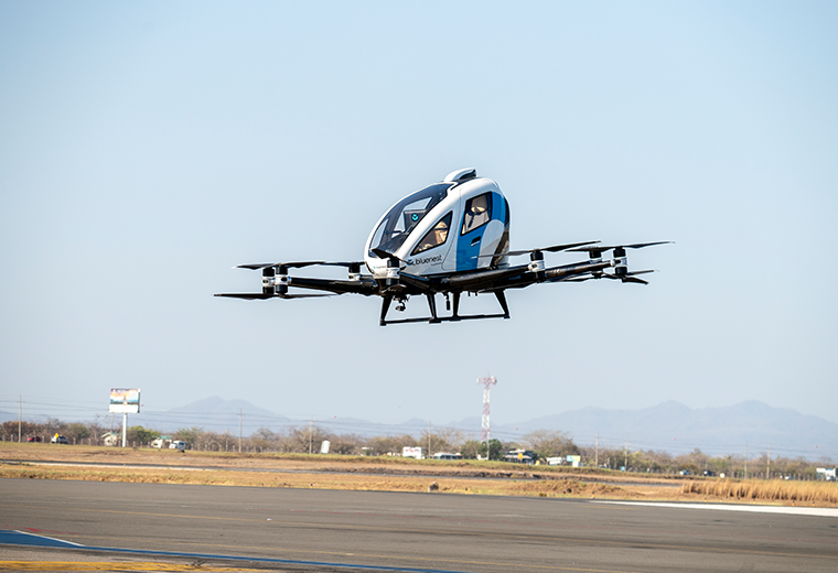Costa Rica da un salto al futuro con el primer vuelo de un dron para pasajeros